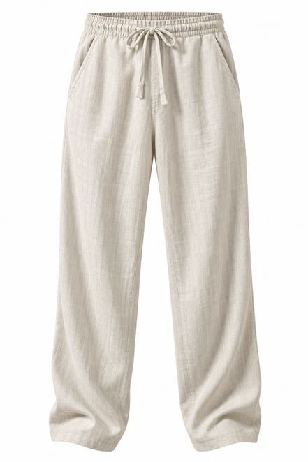 Orvane™ Men's Linen Trousers – Loose Fit Drawstring Summer Pants
