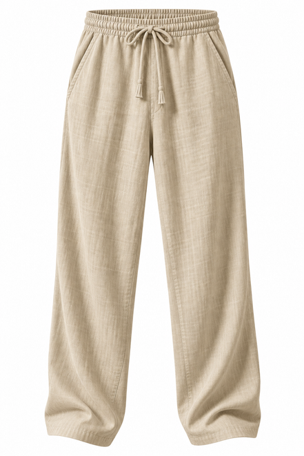 Orvane™ Men's Linen Trousers – Loose Fit Drawstring Summer Pants