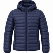 Orvane™ Men's Lightweight Down Jacket – Hooded Winter Puffer Coat