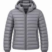 Orvane™ Men's Lightweight Down Jacket – Hooded Winter Puffer Coat