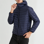 Orvane™ Men's Lightweight Down Jacket – Hooded Winter Puffer Coat