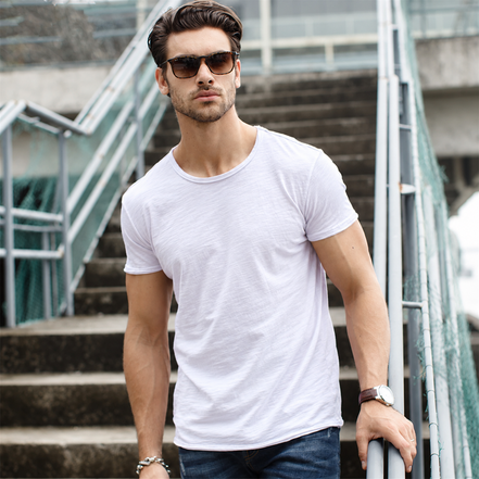 Orvane™ Men’s 100% Cotton T-Shirt – Classic Crew Neck Short Sleeve Casual Tee