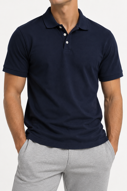 Orvane™ Men’s 100% Cotton Polo Shirt – Short Sleeve Classic Casual Polo Top