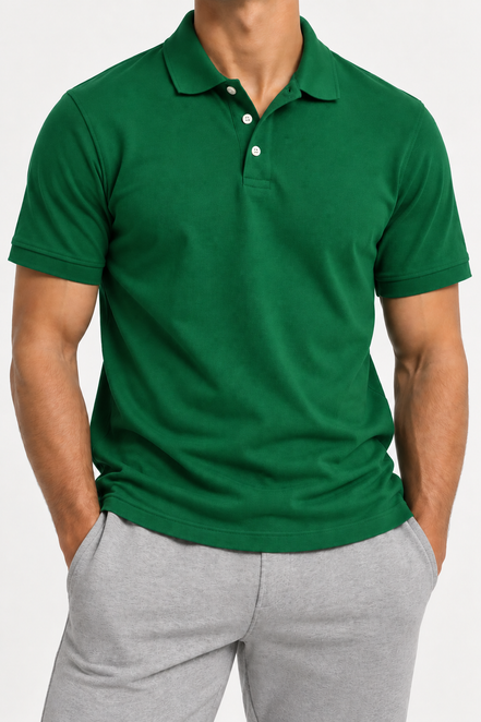 Orvane™ Men’s 100% Cotton Polo Shirt – Short Sleeve Classic Casual Polo Top