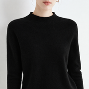 Orvane™ Women’s Mock Neck Knitted Jumper – Soft Long Sleeve Slim Fit Pullover Sweater