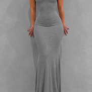 Orvane™ Women’s Satin Maxi Dress – Sleeveless Backless Slim Fit Bodycon Evening Dress