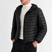 Orvane™ Men's Lightweight Down Jacket – Hooded Winter Puffer Coat