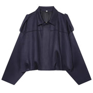 Orvane™ Women’s Oversized Suede Bomber Jacket – Cropped Zip-Up Jacket