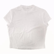 Orvane™ Women’s Ribbed Knit Slim Fit Crop Top – Short Sleeve T-Shirt