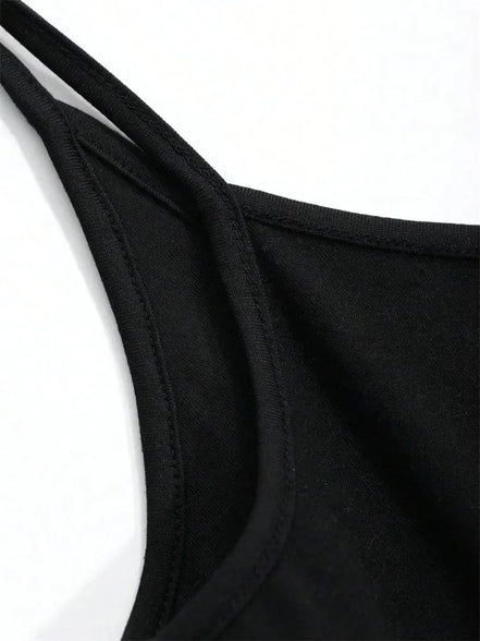 Orvane™ Women’s Backless Cami Top – Slim Fit Spaghetti Strap Sleeveless Summer Top